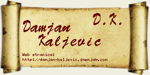 Damjan Kaljević vizit kartica